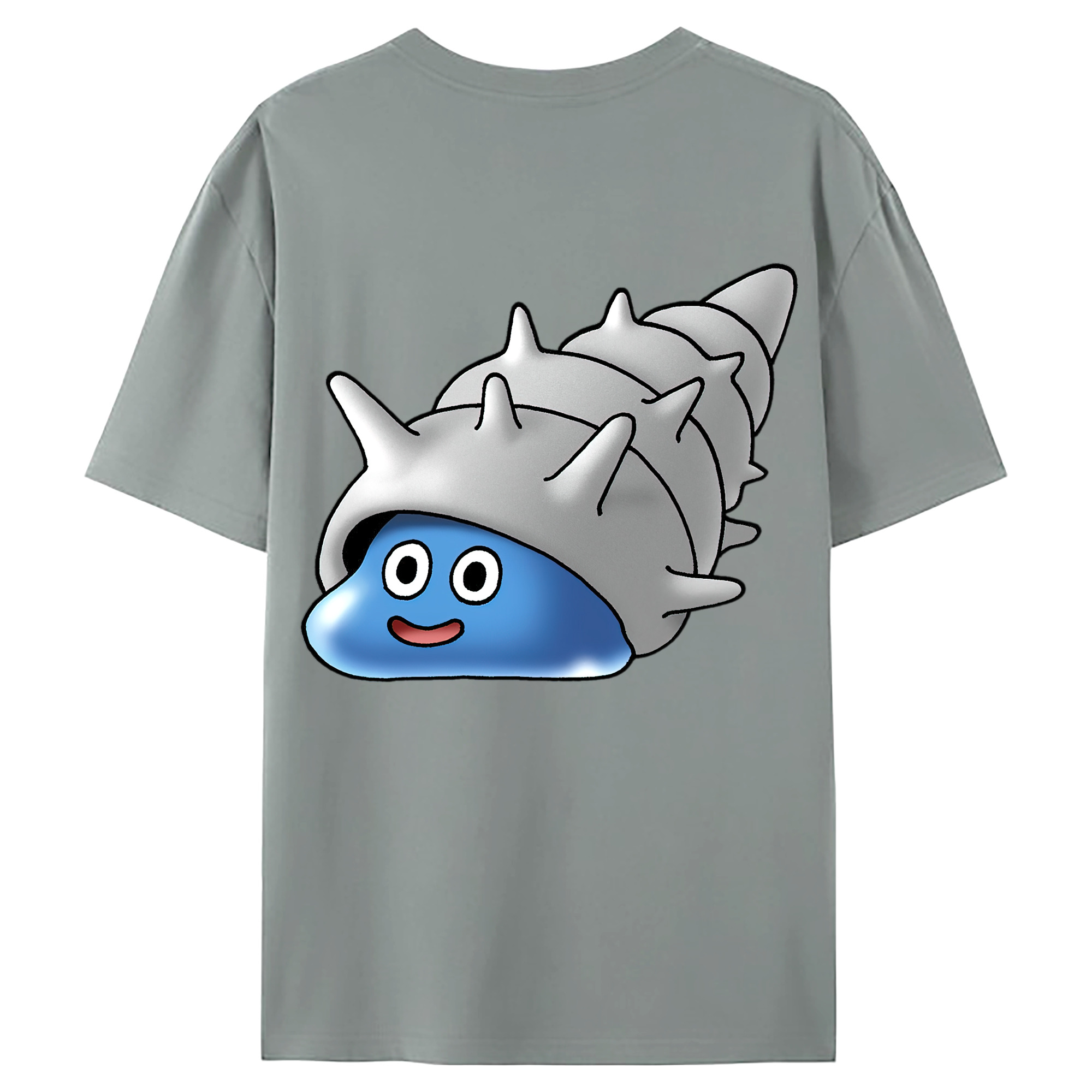 （画像用） ドラゴンクエスト Doragon Kuesuto Dragon Quest 綿100％ メンズ半袖Tシャツ（バックプリント） 通気性